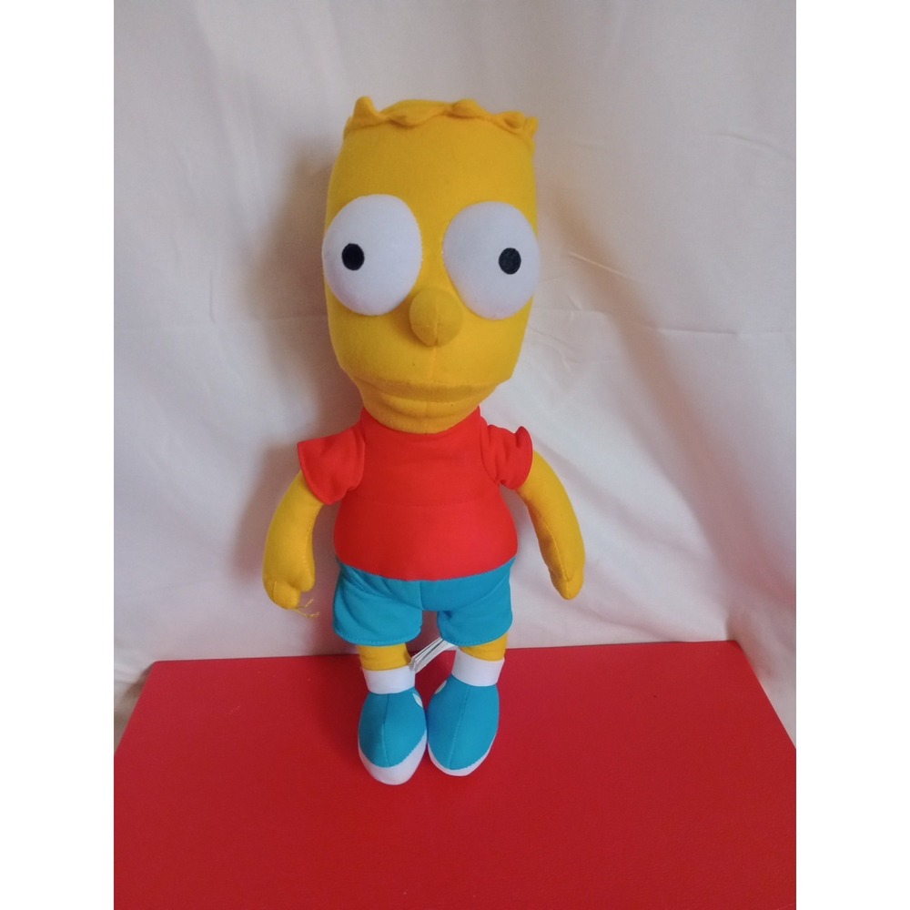 Bart Simpson Plush 2015 Toy Factory 14" Toy Stuffed Simpsons Doll